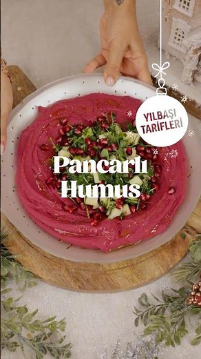 Beetroot Hummus 💜 | New Year's Eve Recipe Series 🌲🎅