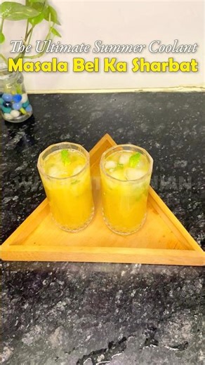 Masala Bel Ka Sharbat 😍 | Natural Summer Cooling Drink