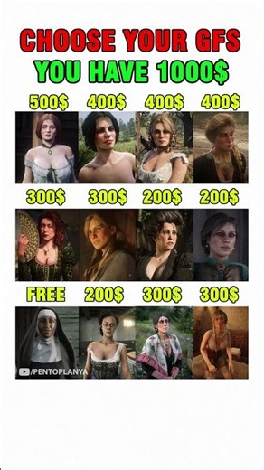 RDR 2 | Choose Your Girl Friends #1 | Sadie, Mary-Beth, Anastasia, Mary, Karen, Molly, Abigail