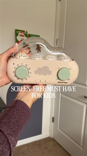 Trisha | Mom Life & Must-Haves on Instagram: "Comment MUST HAVE to shop 🤍 The CloudBox has been such a fun screen-free find for my toddler! It’s a storytelling sound machine with 36 stories, lullabies, white noise, and the cutest light projections that match each story! It keeps my little one calm, engaged, and actually buys me a few quiet minutes to get things done 👏🏻 #cloudbox #cloudb #bedtimestories amazon cyber monday finds. Screen free play for kids. Gift ideas for t