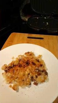 Roast Beef Hash - Proctor Silex electric grill - fast - #easy #cooking - cooking for one