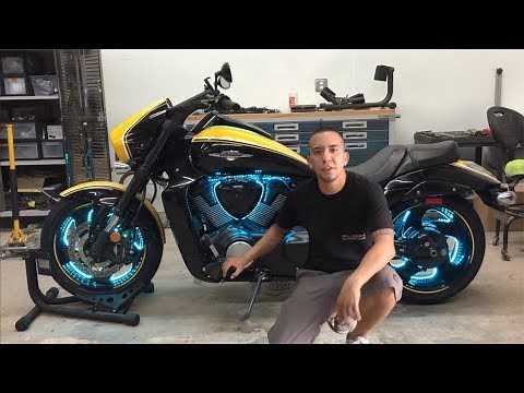 LED Wheel Glow Installation Suzuki M109 (MULTI-COLOR)