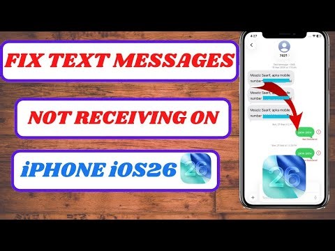 How to Fix iMessage Not Receiving Text Messages on iPhone iOS 26 | iMessage Not Receiving iOS 26