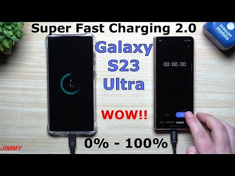 Galaxy S23 Ultra Super Fast Charging 2.0 (0%-100% Charging Test)