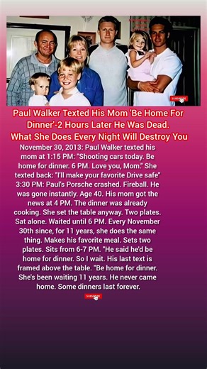 The Text That Changed Everything: Paul Walker’s Last Words 🕊️