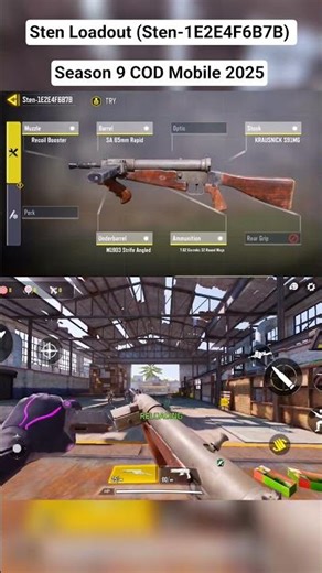 Sten Loadout (Sten-1E2E4F6B7B) Season 9 COD Mobile 2025
