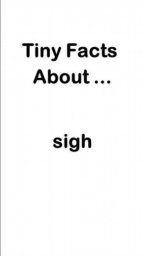 Why Sighing at Work Is Actually Good for You 😮 | Tiny Fact Buddy