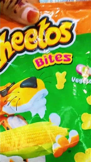 Spicy Cheetos Bites ASMR Crunchy Sound Satisfying #snacks