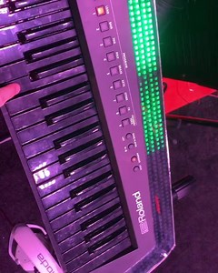 A prototype of a Roland u.s AX keytar with LED lights that react to what you play, crazy!!! I hope this goes into production. #nammshow #roland #keytar #ledlights | Brian Culbertson Official