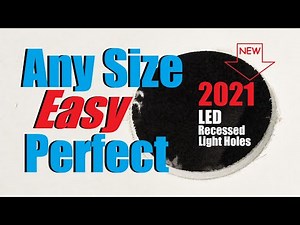 How To Make Perfect Holes In Your Drywall Ceiling For LED Recessed Lights