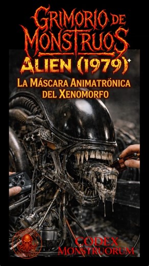 Alien 1979, The Animatronic Mask of the Xenomorph #Alien1979 #Xenomorph #HRGiger #CarloRambaldi