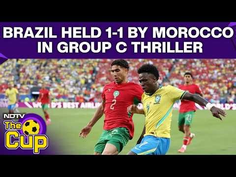 FIFA World Cup Brazil Match | Brazil Vs Morocco Highlights | Morocco, Brazil Deliver 1-1 Thriller