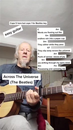 Guitar Tutorial for 'Across The Universe' by The Beatles
