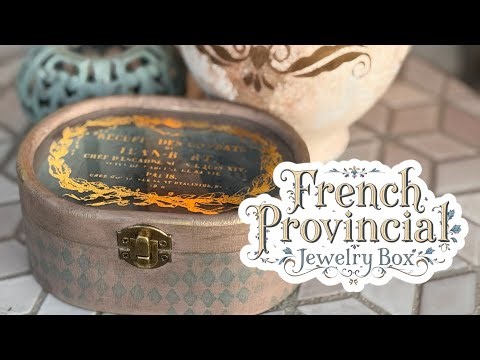 French Pronvincial Rustic Jewelry Box DIY ‪@SolbeeStudio‬