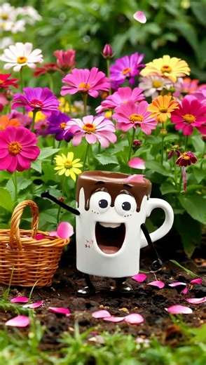 Dancing Mug in Flower Fields