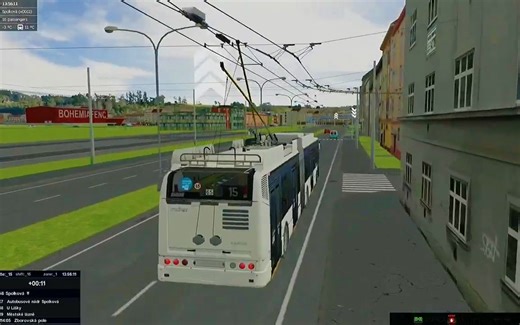 SIMT-捷克无轨电车模拟游戏 这玩家开电车开得各种落拖铃...厉害~！