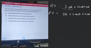 GLASS 10th  - ENGLISH - MAGNET BRAINS SAMPLE PAPER SOLUTIO Sect... | Filo