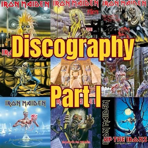 Iron Maiden DISCOGRAPHY Part I #ironmaiden #discography #heavymetal #rock #metalvideos