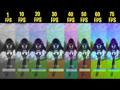 👉Fortnite 1 FPS vs 10 FPS vs 20 FPS vs 30 FPS vs 40 FPS vs 50 FPS vs 60 FPS vs 75FPS👈