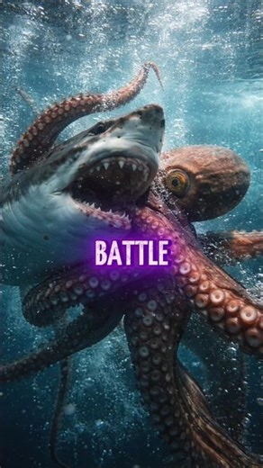 Shark vs Giant Octopus: Who’s the True Apex Predator of the Deep?!