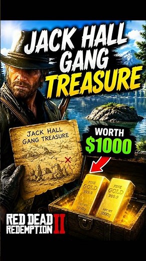 JACK HALL TREASURE Guide in 1 Minute (RDR 2)
