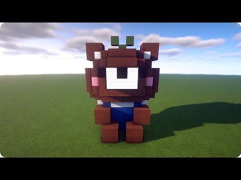 How to build a Valentine's Bear - Minecraft tutorial! [ Girl Builder Pachi ]