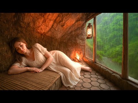 Primitive Cave Shelter in the Rainforest – Solo Survival, Fish Trap & Campfire Cooking