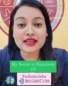 103 reactions · 29 comments | My secret to Happiness #3 What is a "Perfect" Relationship? Astrologer Manisha Koushik explains it beautifully! Drop us a ❤️ to show your love! Reach us at +919650015920 for a personal Session! . . . . . . . . #askmanisha #motivation #secret #happiness #myhappiness❤️ #secrettohappiness | Astrologer Manisha Koushik | Facebook