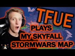 Tfue played my skyfall stormwars map! Updated codes!