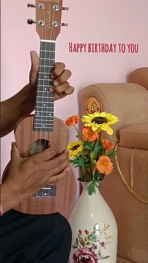 Send this to the birthday person 🎂#happy #birthday #ukulele #tutorial #playalong #easy #party #song