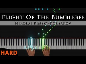Flight Of The Bumblebee - Nikolai Rimsky-Korsakov | HARD Piano Tutorial