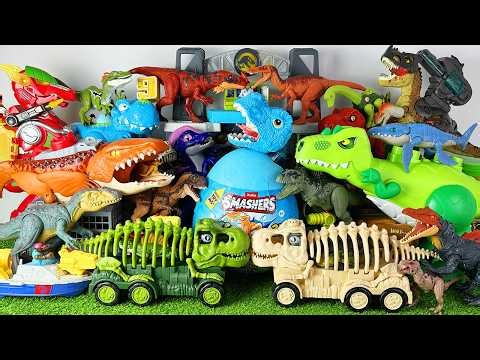 Unboxing Review ASMR Jurassic World Toys Colorful DinosaurT-Rex, Triceratops, Brachiosaurus
