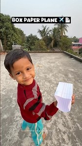 I MADE A WORLD BEST BOX PAPER PLANE 🪃💯😱 #shorts #diy #paperplane #box #craft #notebook