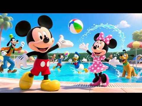 🐭🏊‍♂️ Mickey Mouse & Friends’ Big Happy Swimming Pool Adventure 💦🌈