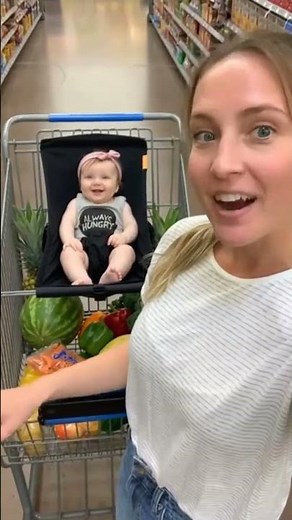 New addition: Baby Shopping Cart Hammock | Black Fabric