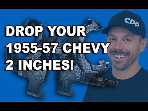 CPP 2″ Drop Spindles for 12″ Rotors (1955-57 Chevy Full Size) – Upgrade Stance & Braking!