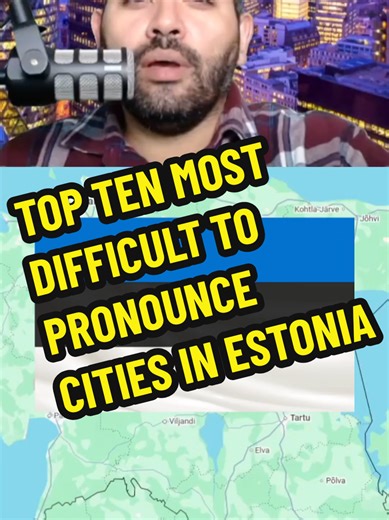 #topten most difficult to pronounce cities towns and villages in #Estonia #jogeva #poltsamaa #sillamae