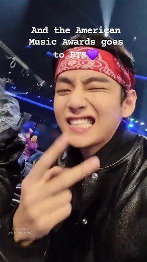 47K views · 3.9K reactions | Remember this moment when Tae casually filming AMA Awards and BTS were announced as winners  — He was like "yeah that's us bish!!!"  #BTS #fblifestyle | BTS ARMY Philippines | Facebook