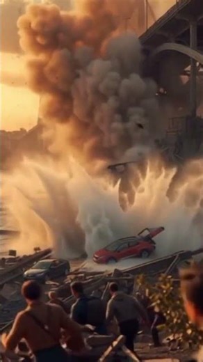 Bridge Collapse Caught on Camera –Massive Explosion Destroys Everything in Seconds | Real 4K Footage