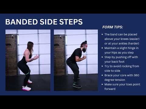 How to Perform Banded Side Steps (Lateral Walks) | Exercise Tutorial & Form Tips