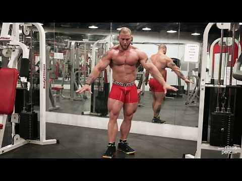 IFBB-212 Pro Caleb Blanchard workout and posing video