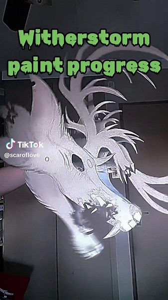 Painting Progress of Witherstorm Dragon Puppet