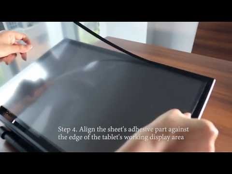 How to attach the new protective film on XP-Pen Products