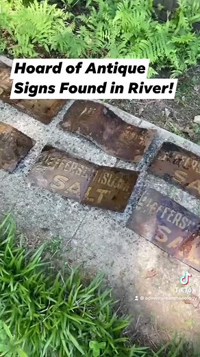 That time I found a hoard/cache of Antique signs while Mudlarking for River Treasure! #antiques #history #treasure | Adventure Archaeology And Southern Diggers