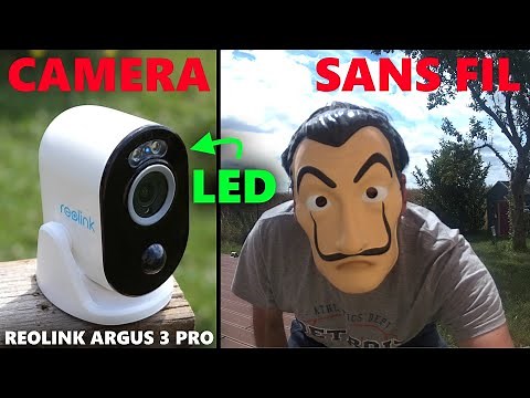 Reolink Argus 3 Pro caméra de surveillance sans fil wifi 2,4/5 GHZ 2K ALARME LED MICRO CLOUD GRATUIT