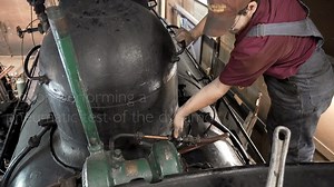 Enjoy this short video of our roundhouse crew making a repair to steam locomotive 7470. Watch for the cameo of our mascott, Cinders! | Conway Scenic Railroad
