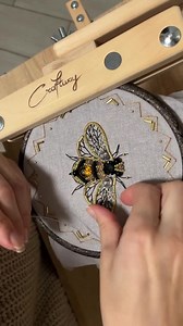 Bead Embroidery Kit - Queen Bee, DIY Craft Kit, Honey Dream, Insect Needlepoint - Etsy