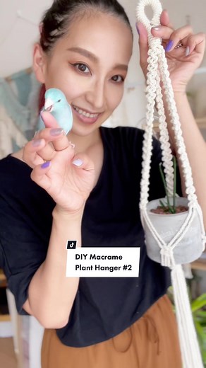 簡単DIYマクラメプラントハンガーの作り方