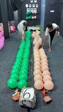 Green Vs Peach Target Poping Ballon challenge Ever !! #shorts