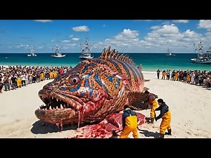 The Most Dangerous Giant Grouper Confrontation – A Deep Sea Fishing Documentary.
